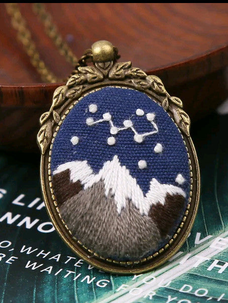 Constellation Necklace Embroidery Kit