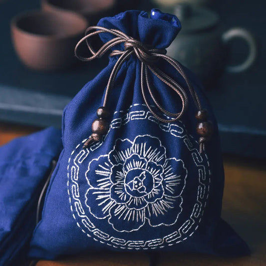 Indigo Bag Embroidery Kit