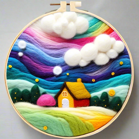 Rainbow Cottage Needle Felting Kit